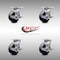 Service Caster 5 Inch SS Glass Filled Nylon Swivel Caster Set with Roller Bearings and Brakes SCC-SS30S520-GFNR-TLB-4 - alternate 5